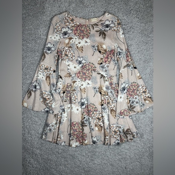 Altar'd State Dresses & Skirts - Altard State Dress Womens Small Fit Flare Baby Doll Floral Bell Sleeve Western